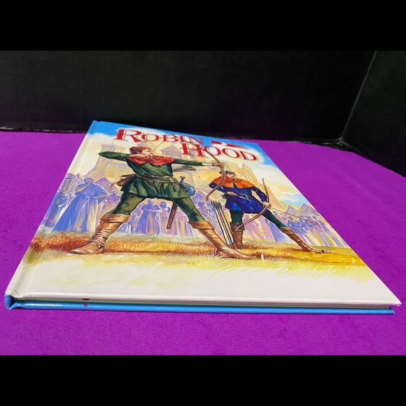 ROBIN HOOD VINTAGE 90s HARDCOVER BOOK GREAT ILLUSTRATIONS DERRYDALE  BOOKS - Picture 15 of 16